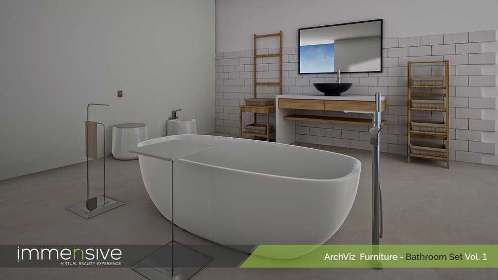 ArchViz Furniture - Bathroom Set Vol 1 