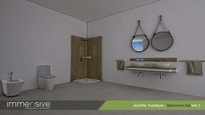 ArchViz Furniture - Bathroom Set Vol 1 