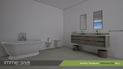 ArchViz Furniture - Bathroom Set Vol 1 