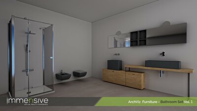 ArchViz Furniture - Bathroom Set Vol 1 