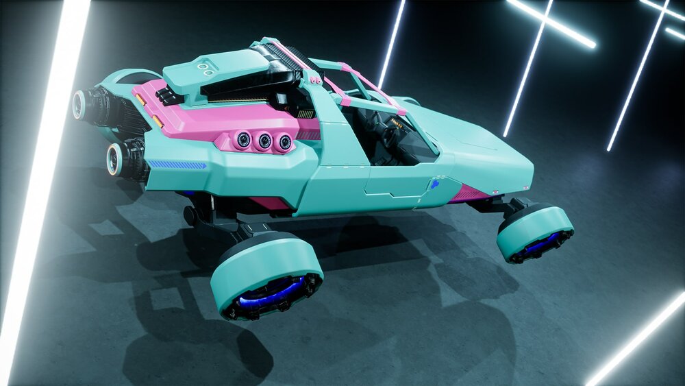 SciFi Cyber Hover Buggy 3 