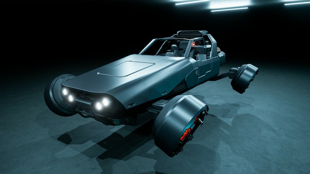 SciFi Cyber Hover Buggy 3 