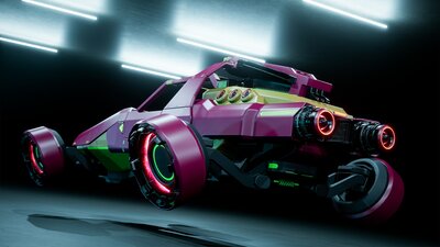 SciFi Cyber Hover Buggy 3 