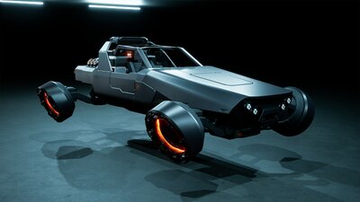 SciFi Cyber Hover Buggy 3 