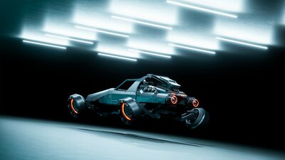 SciFi Cyber Hover Buggy 3 