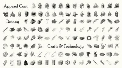 Drawings / Icons Art MegaPack for GUI - Fantasy & Modern Icons 