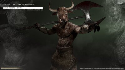 Ancient Creature 06 "Minotaur" - Game Assets + Extra 