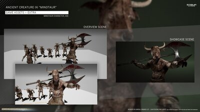 Ancient Creature 06 "Minotaur" - Game Assets + Extra 