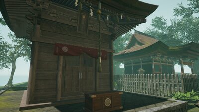 Oriental Forest Trees, Temple And Grave Props 