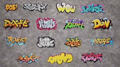 Graffiti Tags Decals 