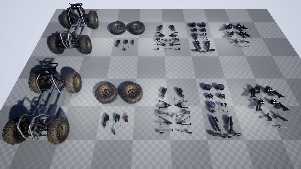 Quadracycle Parts Props Pack 