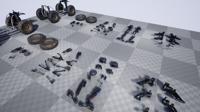 Quadracycle Parts Props Pack 