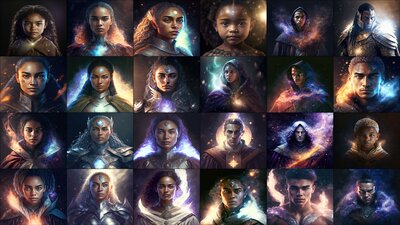 Galaxy Dust - Fantasy Humans 3 - FPS / RPG / Icon Bundle 