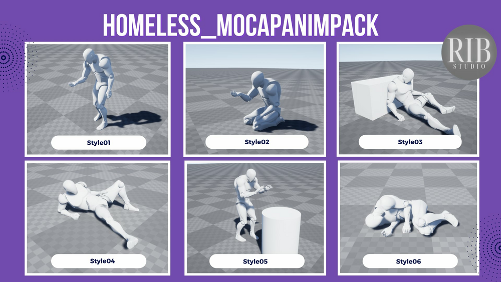 Homeless MocapAnimPack 