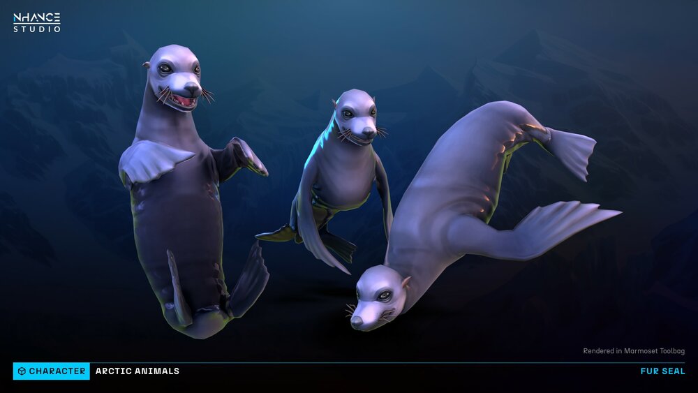 Stylized Arctic Animals Pack 