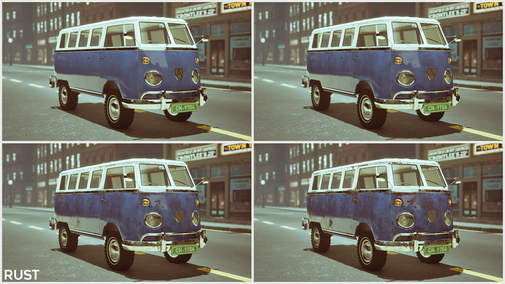 Realistic Microbus 1960-70s USA 