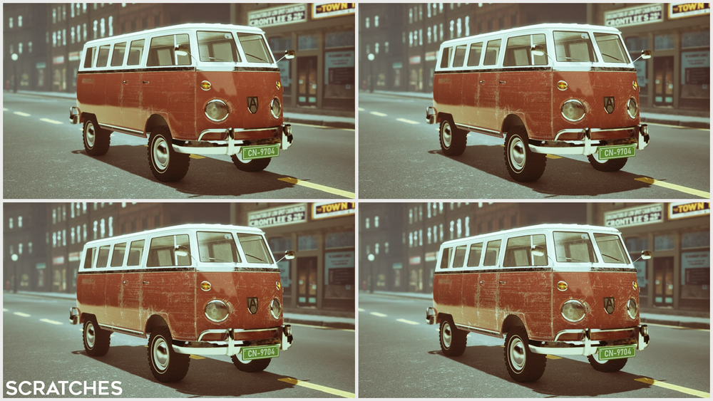 Realistic Microbus 1960-70s USA 