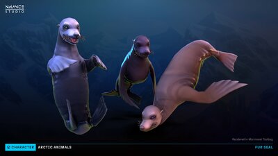 Stylized Arctic Animals Pack 