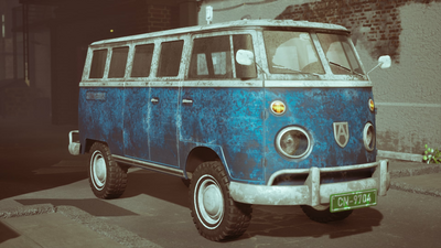 Realistic Microbus 1960-70s USA 