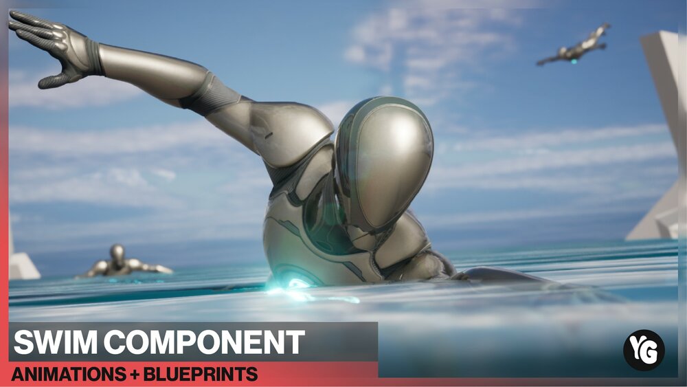 Swim Component : 150 Animations + Blueprints 