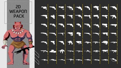 2D Weapon Icons Pack 