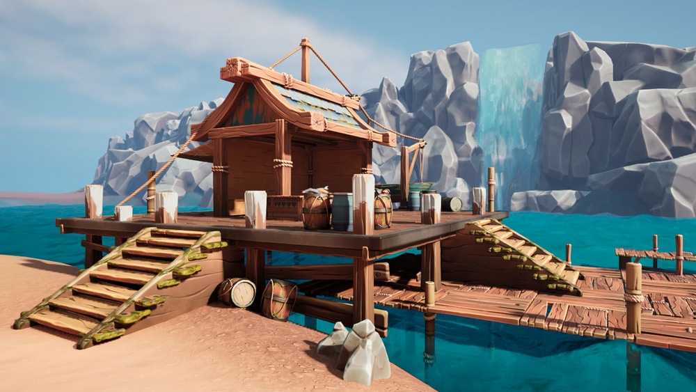 Stylized Fishing Shop 