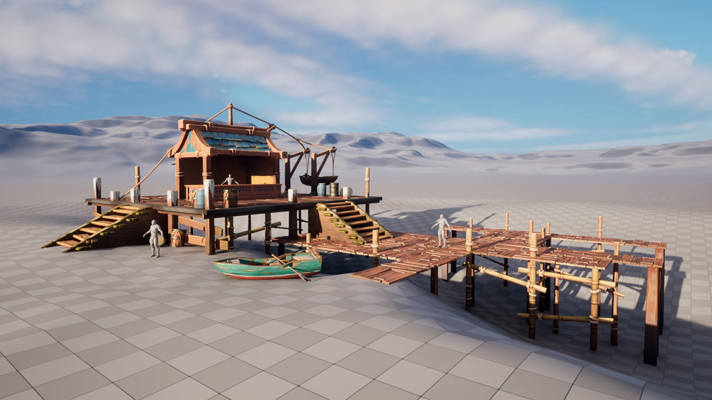 Stylized Fishing Shop 