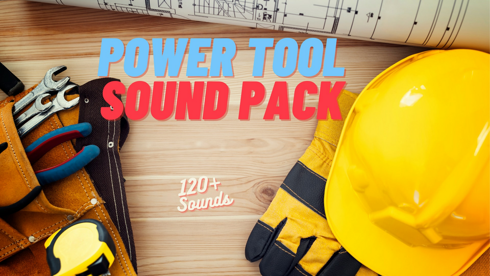 Power tool Sound effect pack - Drills, Circular saw, Air tools, Nail Gun etc 