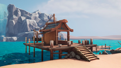 Stylized Fishing Shop 