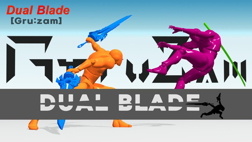 Stylish Dual Blade Pack Action RPG & TPS & TopDown Game. 