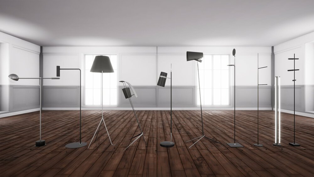 ArchViz Floor Lamps Set 