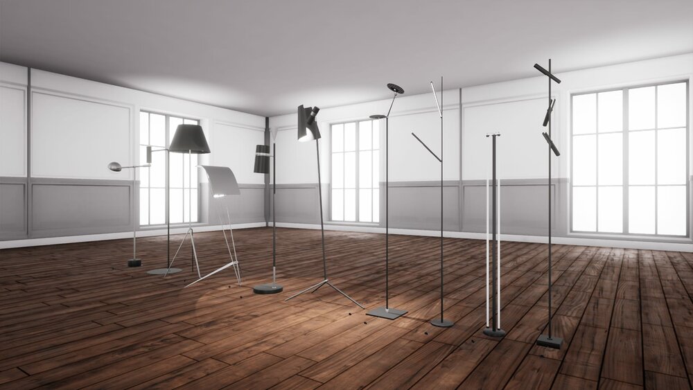 ArchViz Floor Lamps Set 