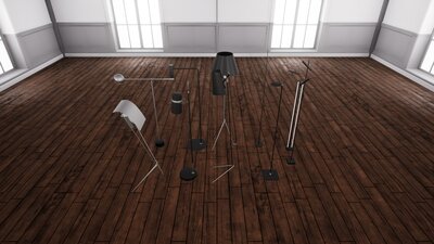 ArchViz Floor Lamps Set 