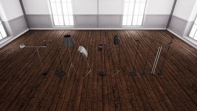 ArchViz Floor Lamps Set 