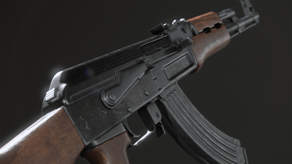 Animated AK47 Assault Rifle FPS Weapons Pack 