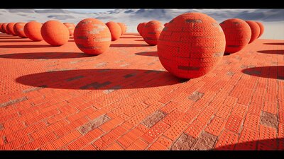 Realistic PBR 50 Pcs Brick Material Pack / 4K 