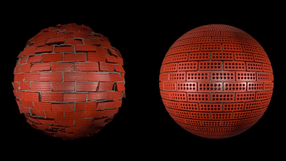 4K Realistic PBR 20 Pcs Brick Material Pack V1 