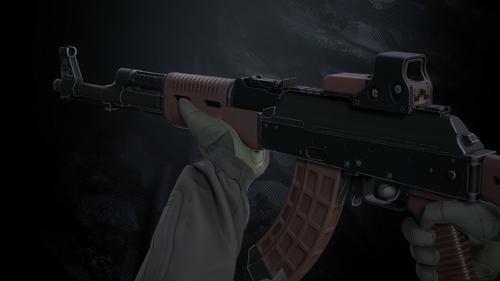 AK-74 Assault Rifle With Hands 