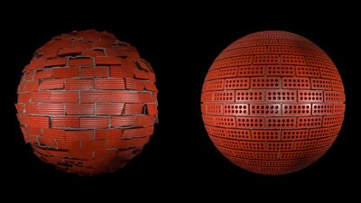 4K Realistic PBR 20 Pcs Brick Material Pack V1 