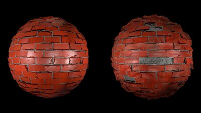 4K Realistic PBR 20 Pcs Brick Material Pack V1 