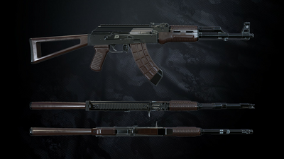 AK-74 Assault Rifle With Hands 