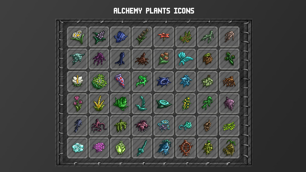 Alchemy Plants & Herbs Icon Pack 