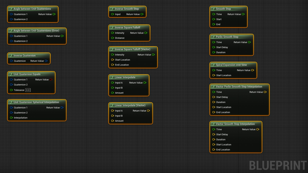 Smooth Movement - BP Math Extended by Vector and Quaternion Interpolation 