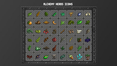 Alchemy Plants & Herbs Icon Pack 