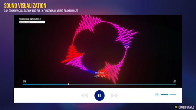 Sound Visualization With Music Player UI 