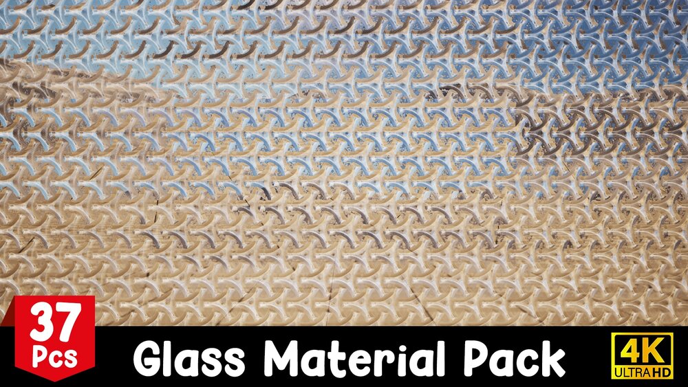 4K Pbr Glass Material Pack 