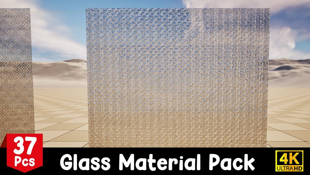 4K Pbr Glass Material Pack 