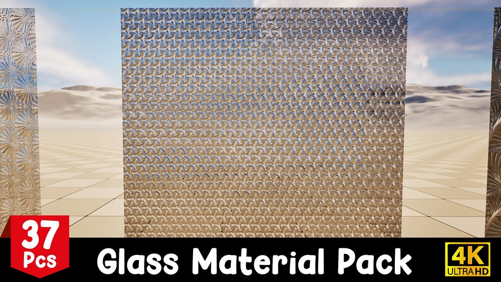 4K Pbr Glass Material Pack 