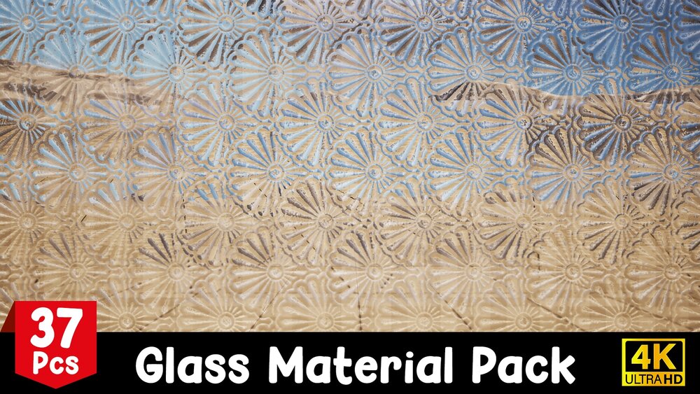 4K Pbr Glass Material Pack 