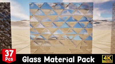 4K Pbr Glass Material Pack 